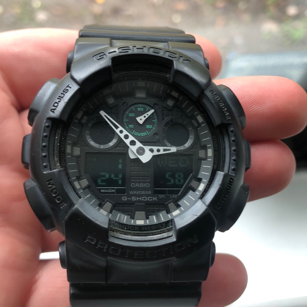 Black Digital and Analog G- Shock Watch